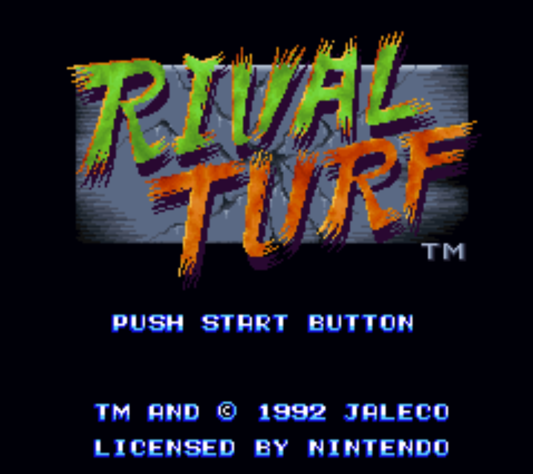 Rival Turf Title Screen